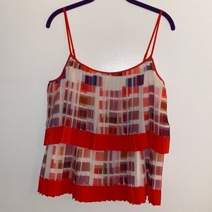 Badgley Mischka Pleated/Layered Top XL